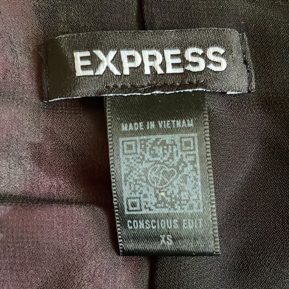 Express Floral bow tie top - Picture 2 of 5